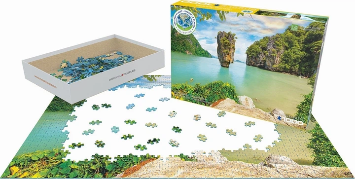 Puzzle EuroGraphics Wyspa na Pacyfiku Ratujmy naszą planetę 1000 elementów (628136657884) - obraz 3