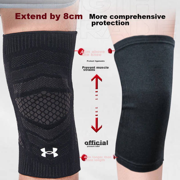 Наколенники Under Armour спортивные, с защитой мениска, 2 шт, размер XL - изображение 10