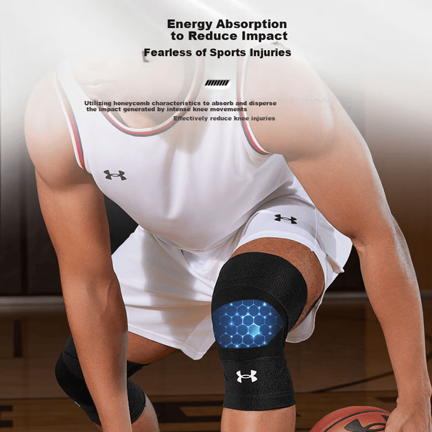 Наколенник Under Armour спортивный медицинский, для поддержки мениска, темно-серый, размер M - Фото 5 Наколенник Under Armour спортивный медицинский, для поддержки мениска, темно-серый, размер M - изображение 5