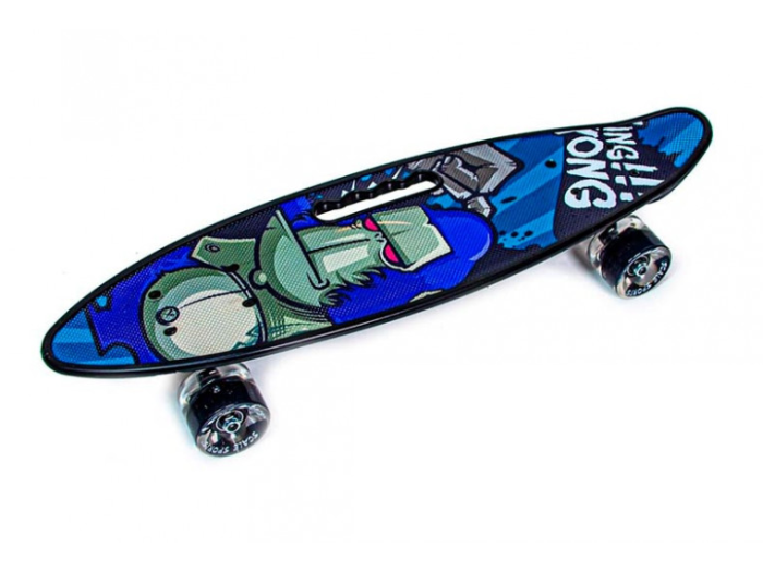 Скейт Scale Sports Кинг Конг с ручкой, PBSS0002 - Фото 1 Скейт Scale Sports Кинг Конг с ручкой, PBSS0002 - изображение 1