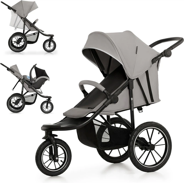 Прогулянкова коляска Kinderkraft HELSI 2 Сіра (KSHELS02GRY0000) - зображення 6