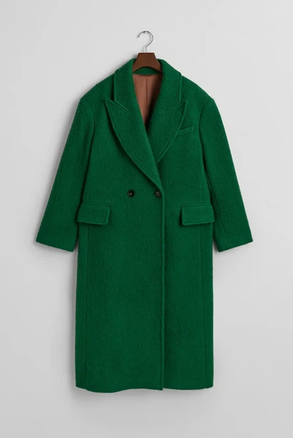 Жіноче зелене пальто WOOL BLEND OVERCOAT Gant S 4751104