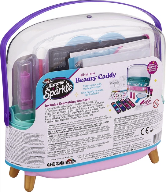 Zestaw kosmetyków dla dzieci Cra-Z-Art All in One Beauty Caddy 65701CRA (884920657014) - obraz 7