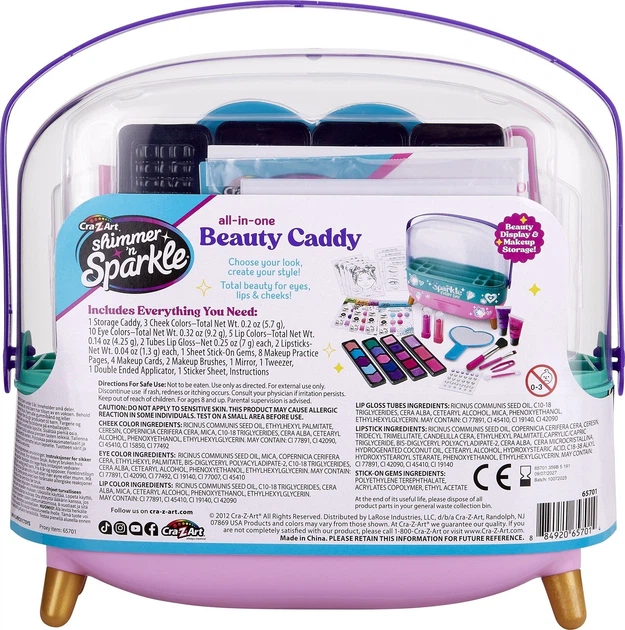 Zestaw kosmetyków dla dzieci Cra-Z-Art All in One Beauty Caddy 65701CRA (884920657014) - obraz 8