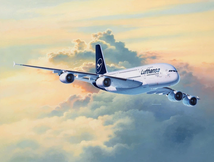 Збірна модель Revell Літак Airbus A380-800 Lufthansa нова ліврея 1:144 RVL-03872 (4009803038728) - зображення 8