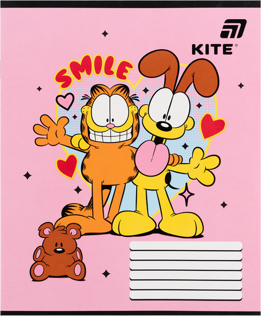 Набор тетрадей Kite Garfield Retro/Classic 12 листов в косую линию 5 шт (GF26-235/5) - изображение 4