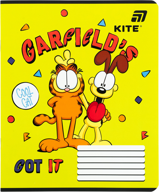 Набор тетрадей Kite Garfield Retro/Classic 12 листов в линию 5 шт (GF26-234/5) - изображение 8