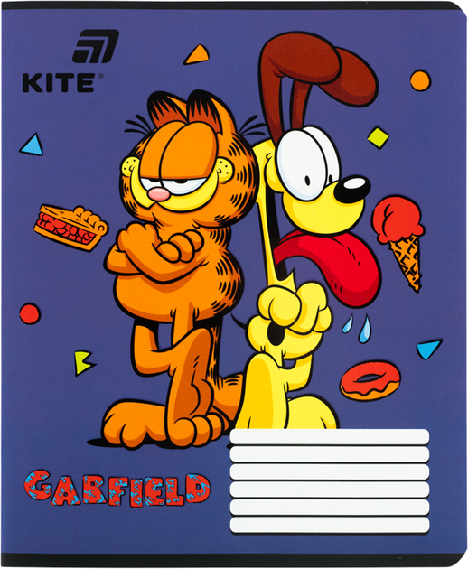 Набор тетрадей Kite Garfield Retro/Classic 12 листов в линию 5 шт (GF26-234/5) - изображение 12