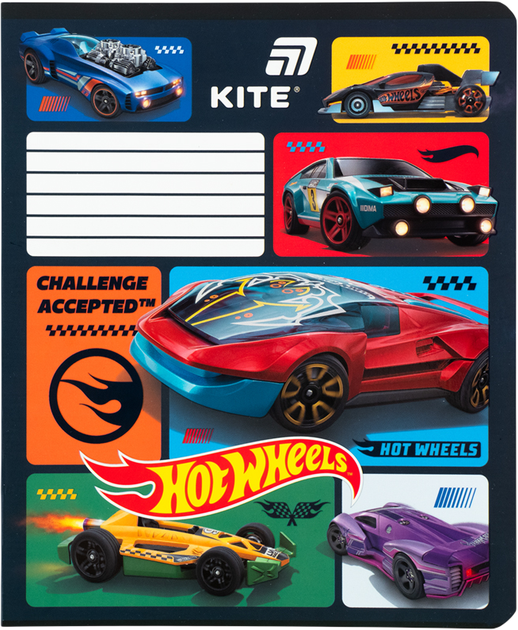 Набор тетрадей Kite Hot Wheels 12 листов в линию 5 шт (HW26-234/5) - Фото 4 Набор тетрадей Kite Hot Wheels 12 листов в линию 5 шт (HW26-234/5) - изображение 4