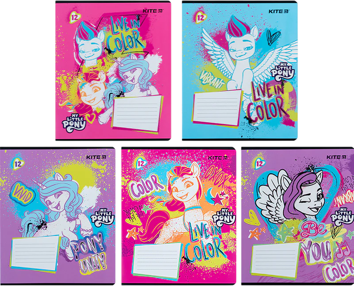 Набір зошитів Kite My Little Pony 12 аркушів у лінію 5 шт (LP24-234/5) - Фото 1 Набір зошитів Kite My Little Pony 12 аркушів у лінію 5 шт (LP24-234/5) - зображення 1