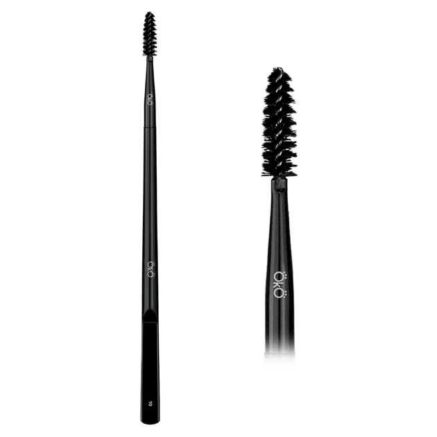 OkO LASH&BROW Пензлик щіточка двосторонній 10 BLACK EDITION - Фото 1 OkO LASH&BROW Пензлик щіточка двосторонній 10 BLACK EDITION - изображение 1