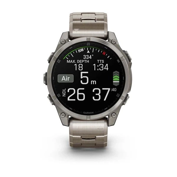 Смарт-годинник Garmin fenix 8 AMOLED (47 мм) Sapphire титан з титановим ремінцем - Фото 9 Смарт-годинник Garmin fenix 8 AMOLED (47 мм) Sapphire титан з титановим ремінцем - изображение 9