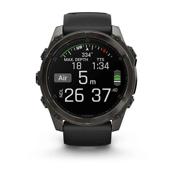 Смарт-годинник Garmin fenix 8 AMOLED (51 мм) Sapphire карбоново-сіро DLC чорний - изображение 8