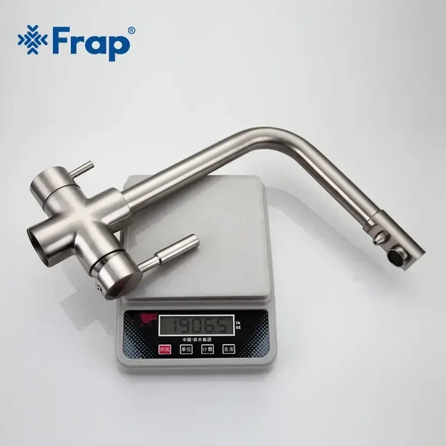 Змішувач для кухні Frap F4352-5 з підключенням фільтру, сатин - зображення 5