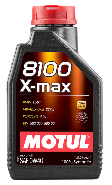 Олива Motul 8100 X-Max SAE 0W40 1Л - изображение 2