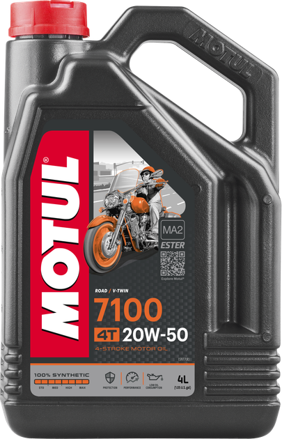Олива Motul 7100 4T SAE 20W50 4Л - изображение 2
