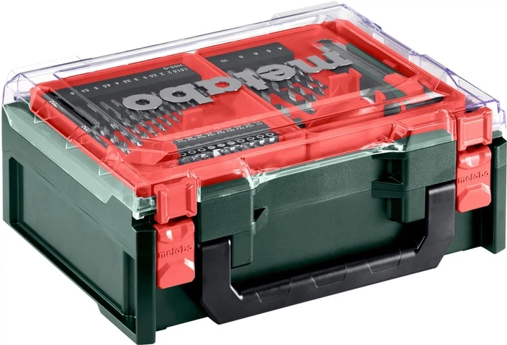 Акумуляторний дриль-шуруповерт Metabo PowerMaxx BS Basic Set 12V 2x2Ah Li-Power, Зарядний пристрій LC 40, Пластиковий кофр, з пересувною майстернею із 41 компонентом (600080710) - Фото 3 Акумуляторний дриль-шуруповерт Metabo PowerMaxx BS Basic Set 12V 2x2Ah Li-Power, Зарядний пристрій LC 40, Пластиковий кофр, з пересувною майстернею із 41 компонентом (600080710) - зображення 3