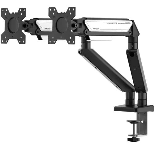 Кронштейн настільний для двох моніторів 17-32" AndaSeat Stealth II Duo, Black/White (AD-W-A6D-2S-BW) - зображення 4
