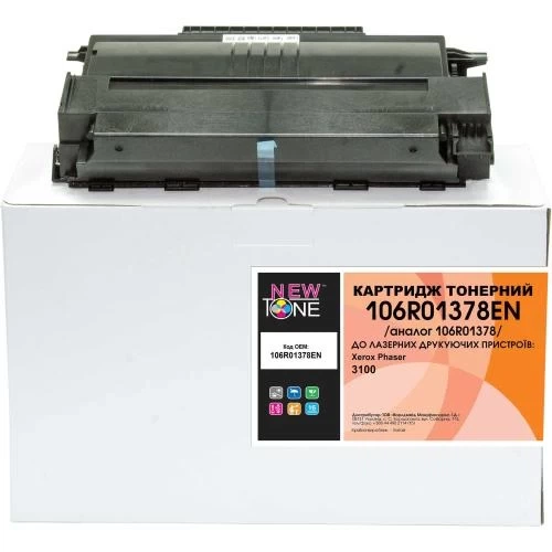 Картридж Xerox 106R01378, Black, NewTone (106R01378EN) - Фото 1 Картридж Xerox 106R01378, Black, NewTone (106R01378EN) - изображение 1