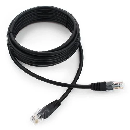Патч-корд 3 м, UTP, Black, Cablexpert, Cat.5e, CCA, PVC (PP12-3M/BK) - Фото 1 Патч-корд 3 м, UTP, Black, Cablexpert, Cat.5e, CCA, PVC (PP12-3M/BK) - изображение 1