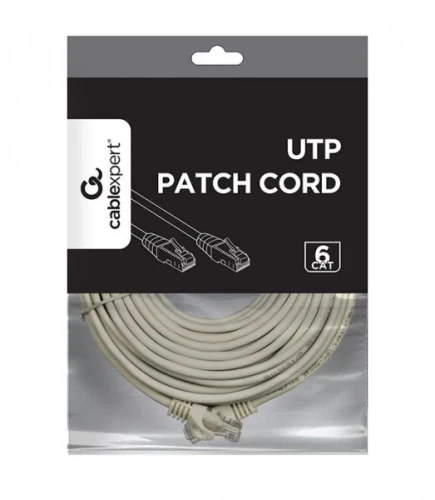 Патч-корд 1 м, UTP, Grey, Cablexpert, Cat.6, Cu, PVC (PP6U-CU-1M) - Фото 2 Патч-корд 1 м, UTP, Grey, Cablexpert, Cat.6, Cu, PVC (PP6U-CU-1M) - зображення 2