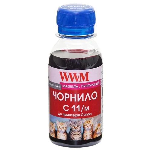 Чернила WWM Canon CL-511/513/441, CLI-426M/521M, Magenta, 100 мл, водорастворимые (C11/M-2) - Фото 1 Чернила WWM Canon CL-511/513/441, CLI-426M/521M, Magenta, 100 мл, водорастворимые (C11/M-2) - изображение 1