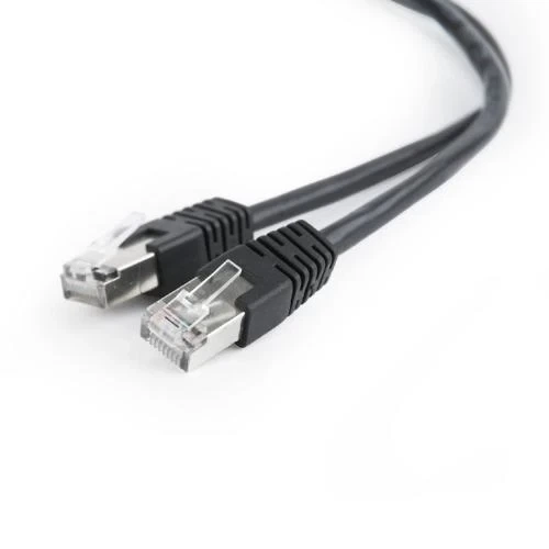 Патч-корд 0.5 м, FTP, Black, Cablexpert, Cat.5e, CCA, PVC (PP22-0.5M/BK) - Фото 1 Патч-корд 0.5 м, FTP, Black, Cablexpert, Cat.5e, CCA, PVC (PP22-0.5M/BK) - изображение 1