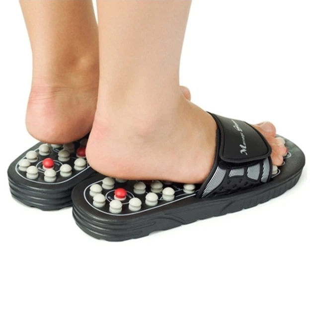 Рефлекторные массажные тапочки Massage Slipper NJ-498 для массажа ступней размер 44-45 черные - Фото 3 Рефлекторные массажные тапочки Massage Slipper NJ-498 для массажа ступней размер 44-45 черные - изображение 3