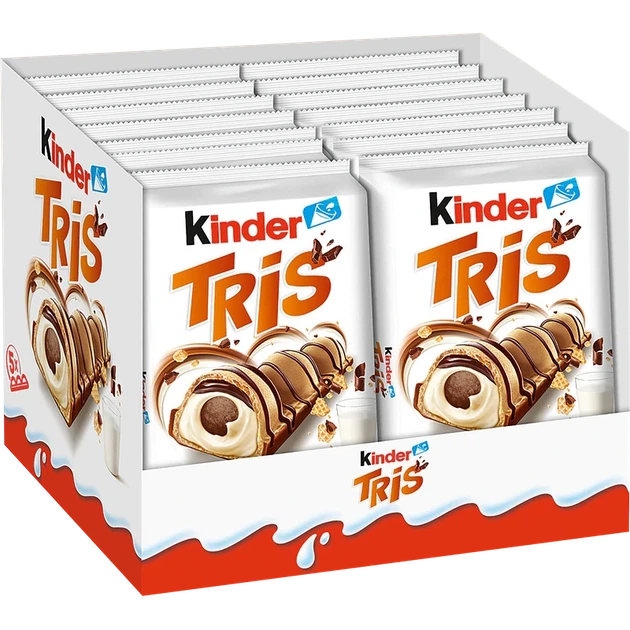 Шоколадный вафельный батончик Kinder Tris Киндер Трис 100 г (5 шт х 20 г) - Фото 5 Шоколадный вафельный батончик Kinder Tris Киндер Трис 100 г (5 шт х 20 г) - изображение 5