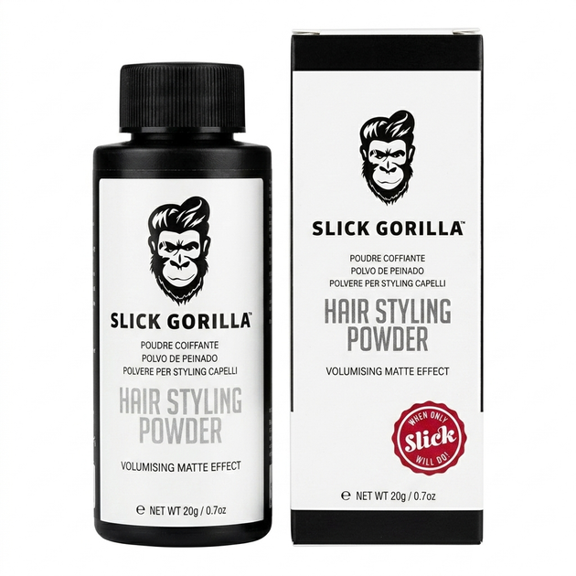 Професійна пудра для об’єму волосся Slick Gorilla Hair Styling Powder 20 гр.(SG01) - Фото 1 Професійна пудра для об’єму волосся Slick Gorilla Hair Styling Powder 20 гр.(SG01) - изображение 1