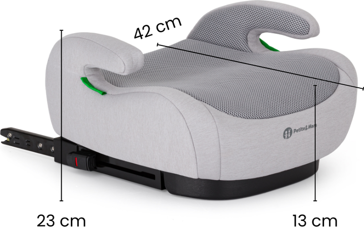 Бустер Petite&Mars Optimus Pro i-Size 125 - 150 см Gentle Grey F196857 (8596202018216) - зображення 6