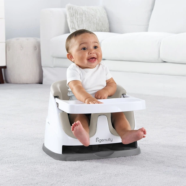Стільчик для годування Ingenuity Baby Base 2 в 1 Cashmere 10678-2 (074451106789) - зображення 4