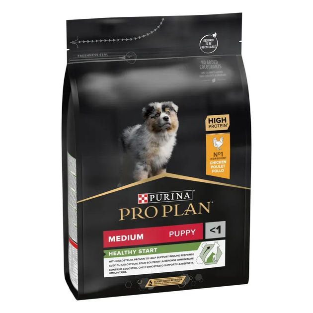 Сухий корм для щенят Purina Pro Plan Dog Medium Puppy з високим вмістом курки 3 кг 12279403 - зображення 2