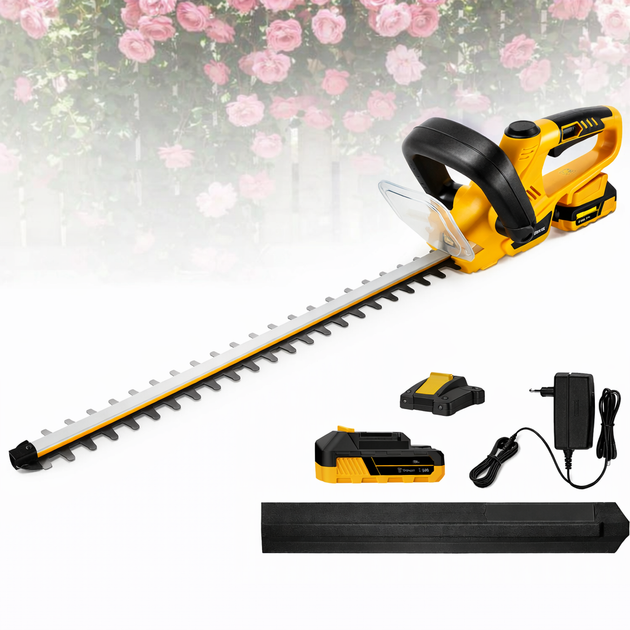 Пила для стрижки кустов 2АКБ Желтый Chain Saw - изображение 2