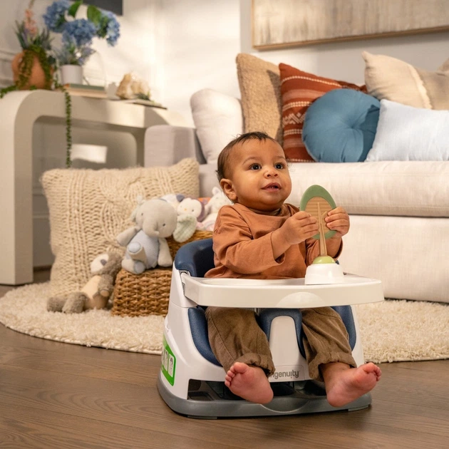 Стільчик для годування Ingenuity Baby Base 2 в 1 Night Sky 16727-2 (074451167278) - зображення 7