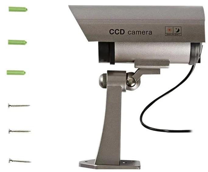 Atrapa kamery monitorującej Nedis DUMCB40GY IP44 Szara (5412810269518) - obraz 4