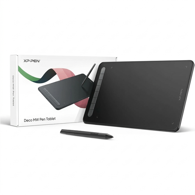 XP-Pen Deco MW – Компактный беспроводной графический планшет A5 с X3 Elite Stylus - Фото 5 XP-Pen Deco MW – Компактный беспроводной графический планшет A5 с X3 Elite Stylus - изображение 5