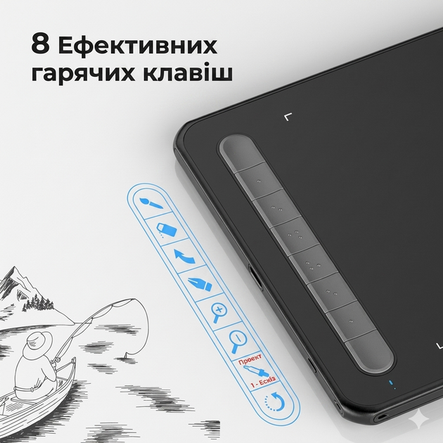 XP-Pen Deco MW – Компактный беспроводной графический планшет A5 с X3 Elite Stylus - Фото 7 XP-Pen Deco MW – Компактный беспроводной графический планшет A5 с X3 Elite Stylus - изображение 7