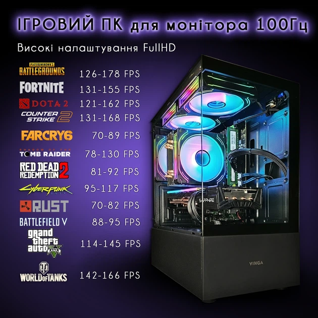 Компьютер VSIM зборка v9 -- Intel Xeon 2660v3 / RAM 16 Gb DDR4 / SSD 512Gb / AMD RX5700 8Gb - Фото 2 Компьютер VSIM зборка v9 -- Intel Xeon 2660v3 / RAM 16 Gb DDR4 / SSD 512Gb / AMD RX5700 8Gb - изображение 2
