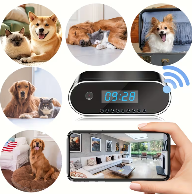Умные часы с камерой и удаленным доступом 1080P Wi-Fi - Фото 4 Умные часы с камерой и удаленным доступом 1080P Wi-Fi - изображение 4