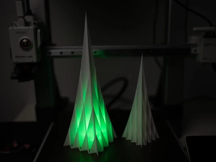 Набір led-світильників нічників у формі геометричної ялинки Geometric Tree. Aivory - зображення 3