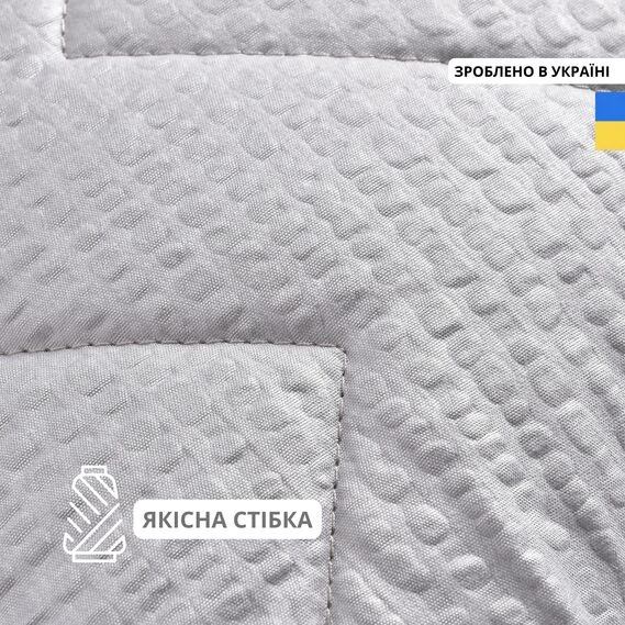 Одеяло IDEIA Nordic Comfort зимнее полуторное 140х210 антиалергенное теплое пл 300 г/м2 серое - изображение 2
