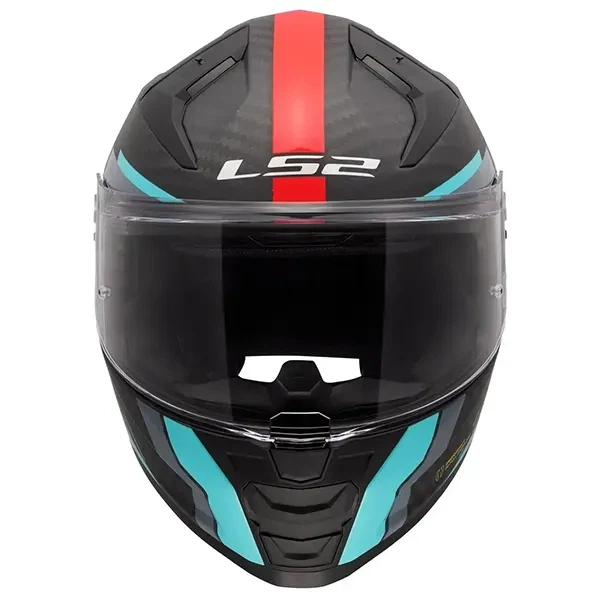 Мотошолом LS2 FF811 Vector 2 C Grid Red Cyan - XXL - зображення 4