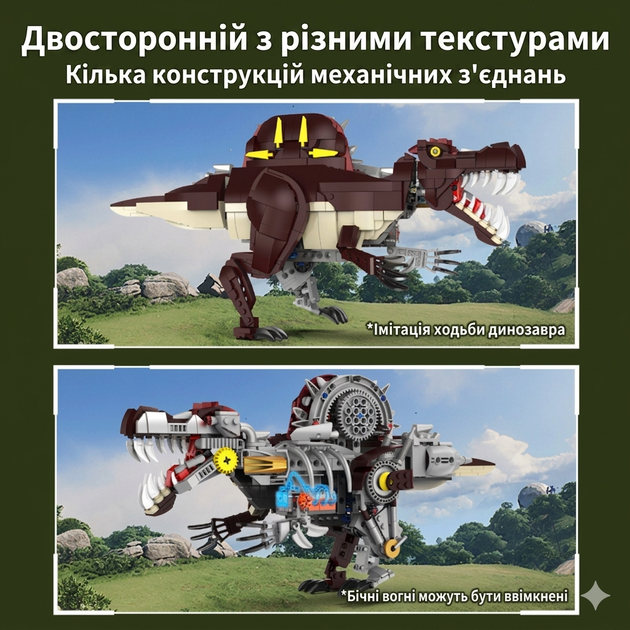 Конструктор динозавр Спинозавр Mechanical Spinosaurus от для детей и взрослых, 742 детали - изображение 3
