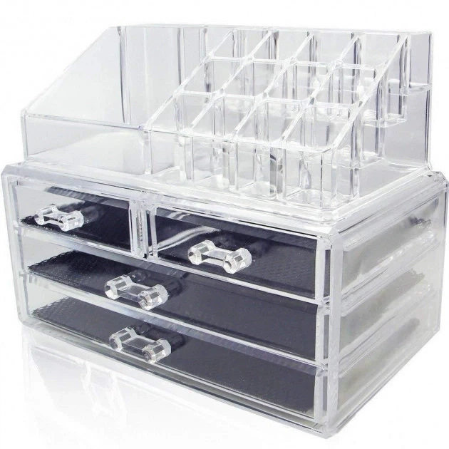 Органайзер для косметики Cosmetic Storage Box 4 ящика 24 ячейки - изображение 3
