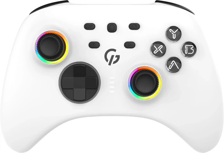 Геймпад GamePro GPX13W 2.4G/BT 5.1/USB/PC/iOS/Android RGB White (GPX13W) UA - Фото 1 Геймпад GamePro GPX13W 2.4G/BT 5.1/USB/PC/iOS/Android RGB White (GPX13W) UA - изображение 1