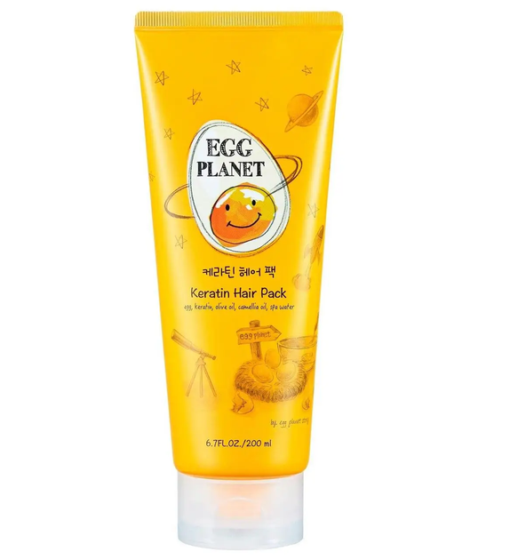 Кератиновая маска для поврежденных волос Daeng Gi Meo Ri Egg Planet Keratin Hair Pack, 200 мл - Фото 1 Кератиновая маска для поврежденных волос Daeng Gi Meo Ri Egg Planet Keratin Hair Pack, 200 мл - изображение 1