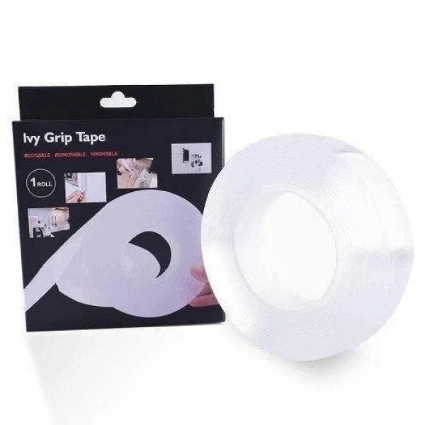 Крепежная лента самоклеящаяся клейкая Многоразовая Ivy Grip Tape 1 м для дерева стекла и металла - изображение 5