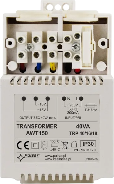 Трансформатор Pulsar AWT150 40 ВА/16 В/18 В TRP (5906881441923) - зображення 2