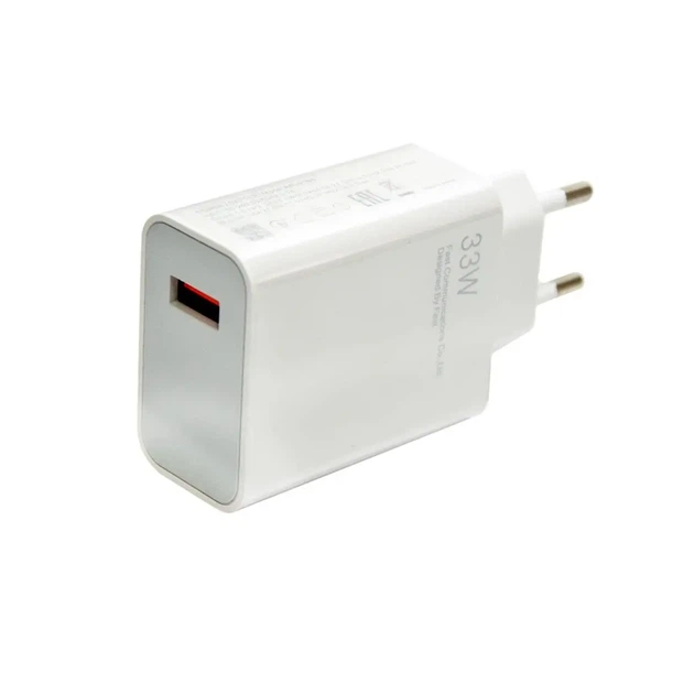 Зарядний пристрій Xiaomi Turbo Charger 33W з кабелем комплект Fast Charger Adapter MDY-11-EZ для Redmi Note Poco. Швидке заряджання - зображення 2